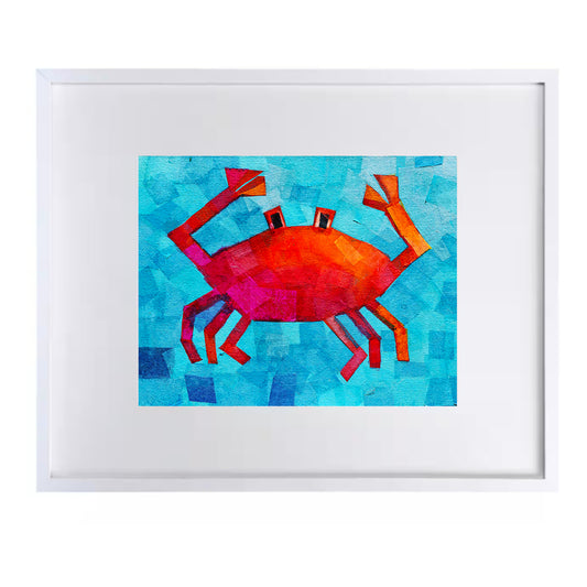 Cute Red Crab Print for Babies and Kids