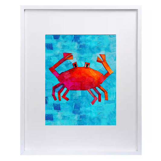 Cute Red Crab Print for Babies and Kids