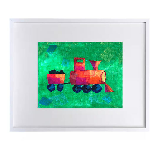 Steam Train Print for Nursery