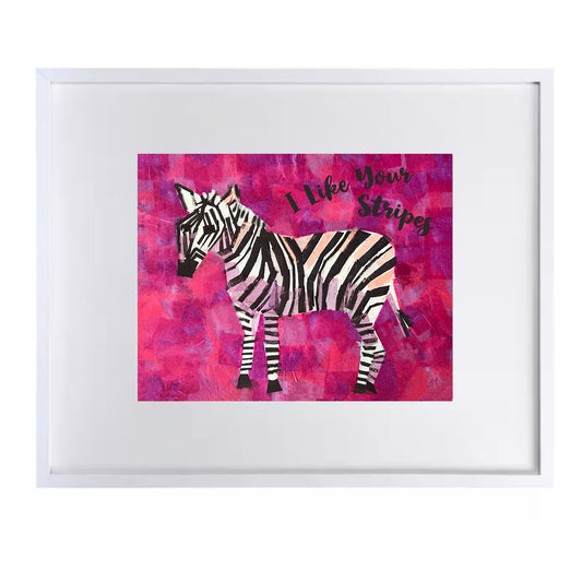 "I Like Your Stripes" Zebra Print for Babies and Kids