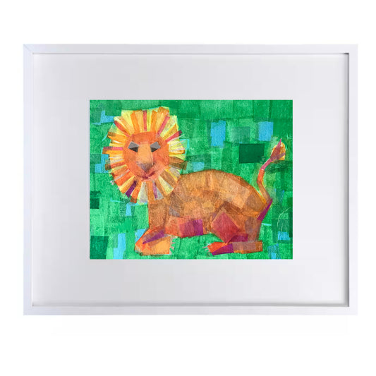 Lion Print for Nursery and Kids Room