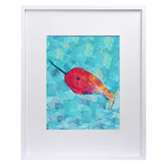 Pink Narwhal Picture for Babies and Kids