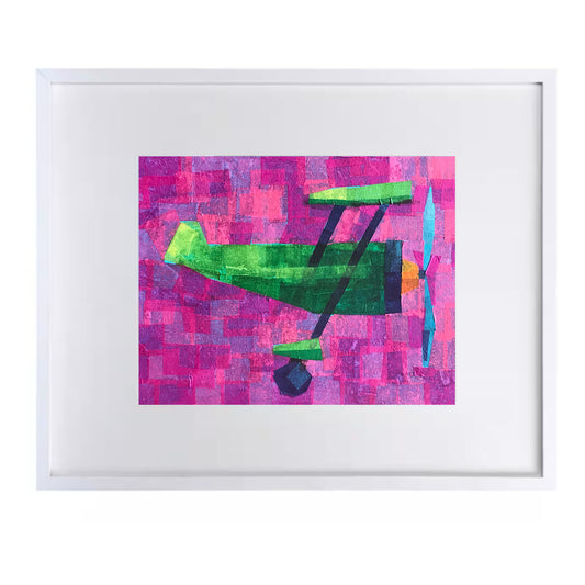 Colorful Airplane Nursery Print