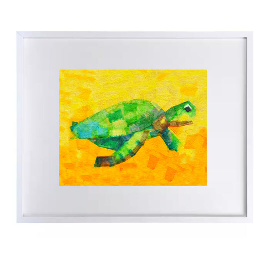 Sea Turtle Nursery Painting for Babies and Kids