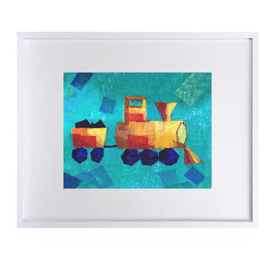 Steam Train Print for Nursery