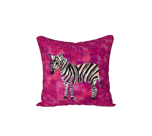 Plush Zebra Throw Pillow